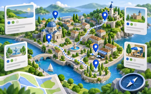 Sample Place and Route Data for City Guides